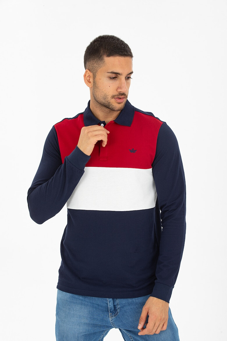 Red White and Blue Bluza polo din bumbac pique Coddy - Pled.ro