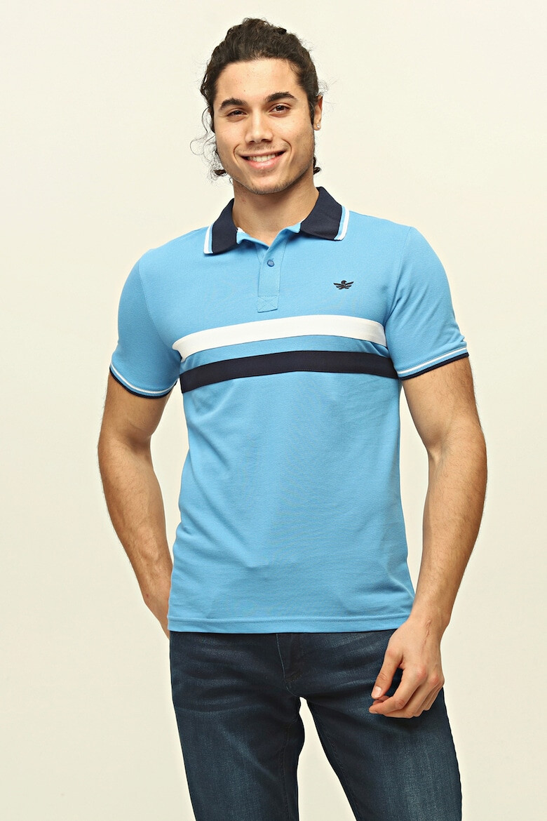 Red White and Blue Tricou polo cu dungi - Pled.ro