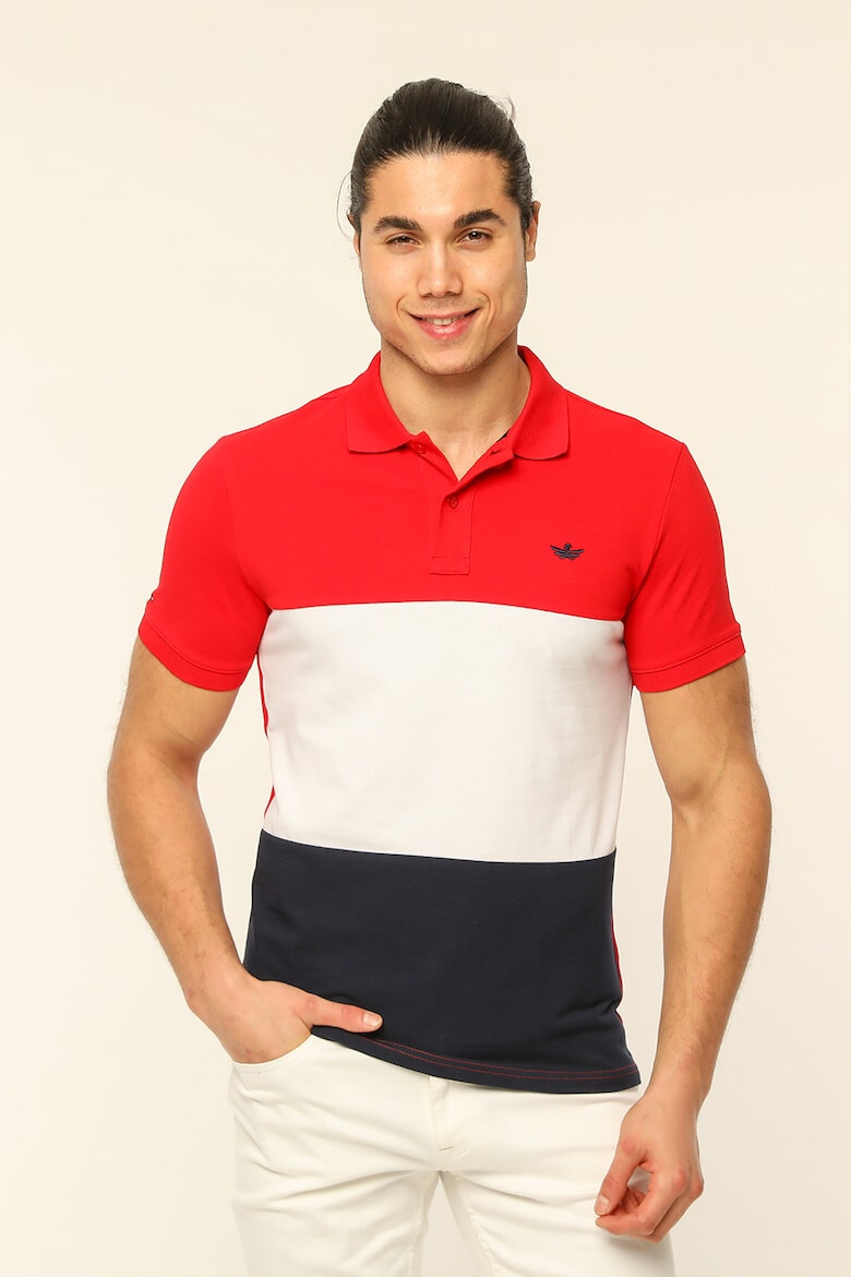 Red White and Blue Tricou polo de bumbac Jamie - Pled.ro