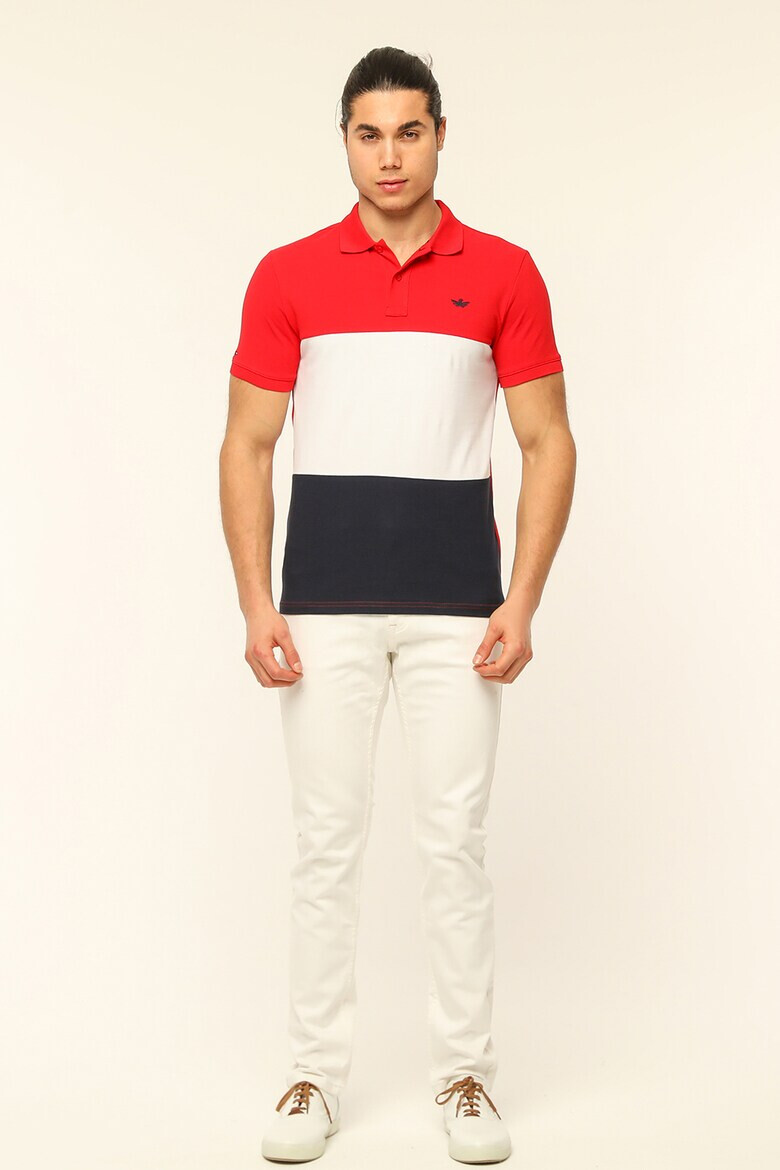 Red White and Blue Tricou polo de bumbac Jamie - Pled.ro