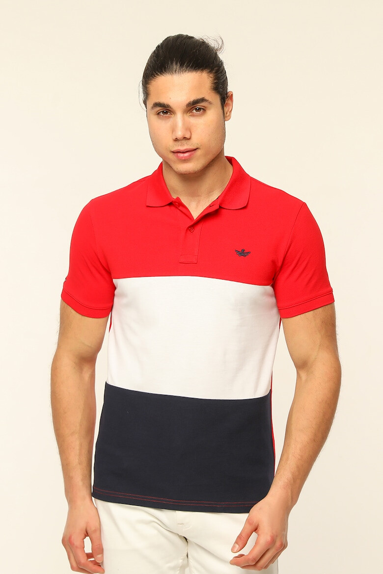 Red White and Blue Tricou polo de bumbac Jamie - Pled.ro