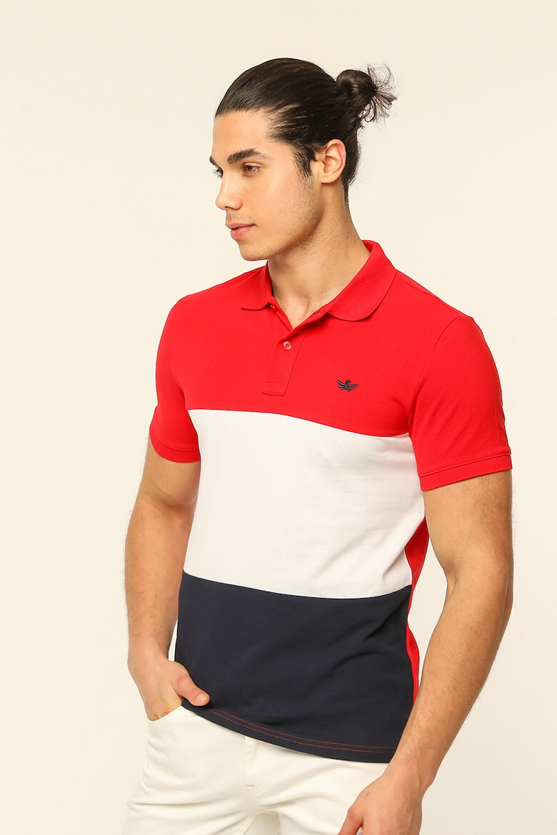 Red White and Blue Tricou polo de bumbac Jamie - Pled.ro