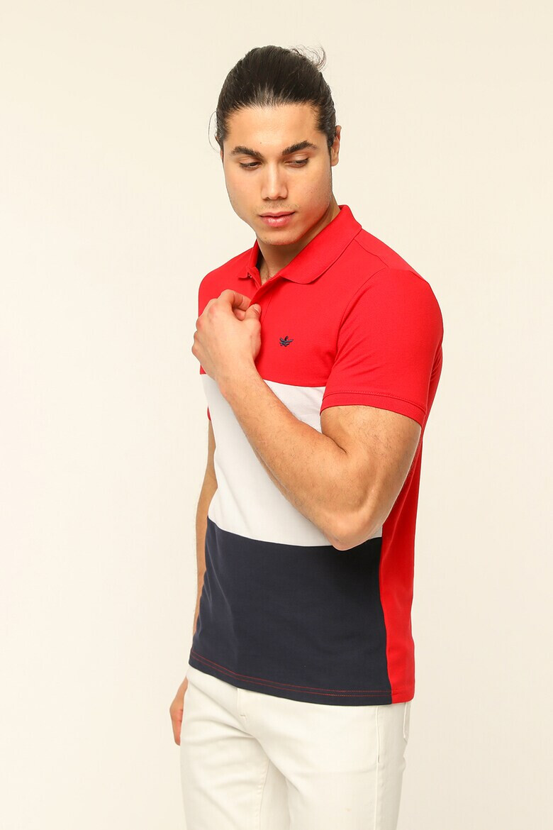 Red White and Blue Tricou polo de bumbac Jamie - Pled.ro