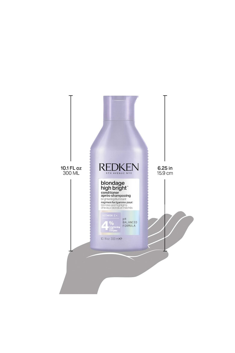 Redken Balsam de par iluminator Blondage High Bright pentru par blond 300 ml - Pled.ro