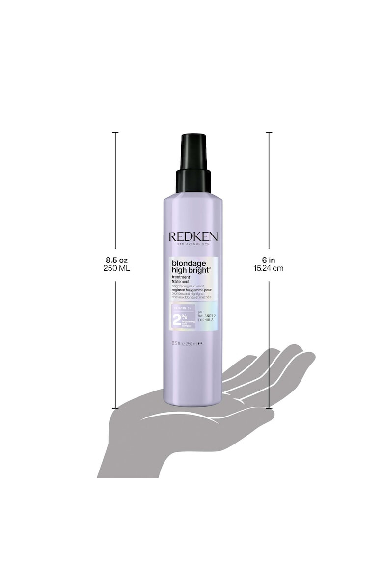 Redken Tratament concentrat intens pre-sampon Blondage High Bright pentru par blond 250 ml - Pled.ro