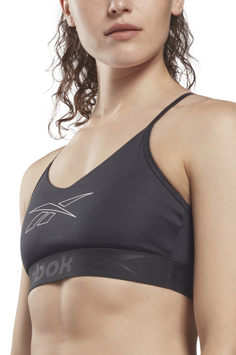 Reebok Bustiera cu logo si spate decupat pentru antrenament - Pled.ro