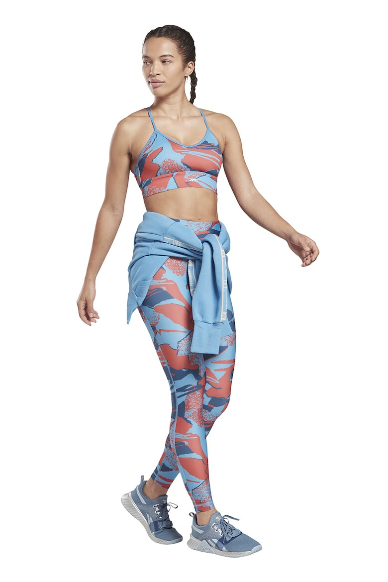 Reebok Bustiera cu model abstract pentru antrenament - Pled.ro