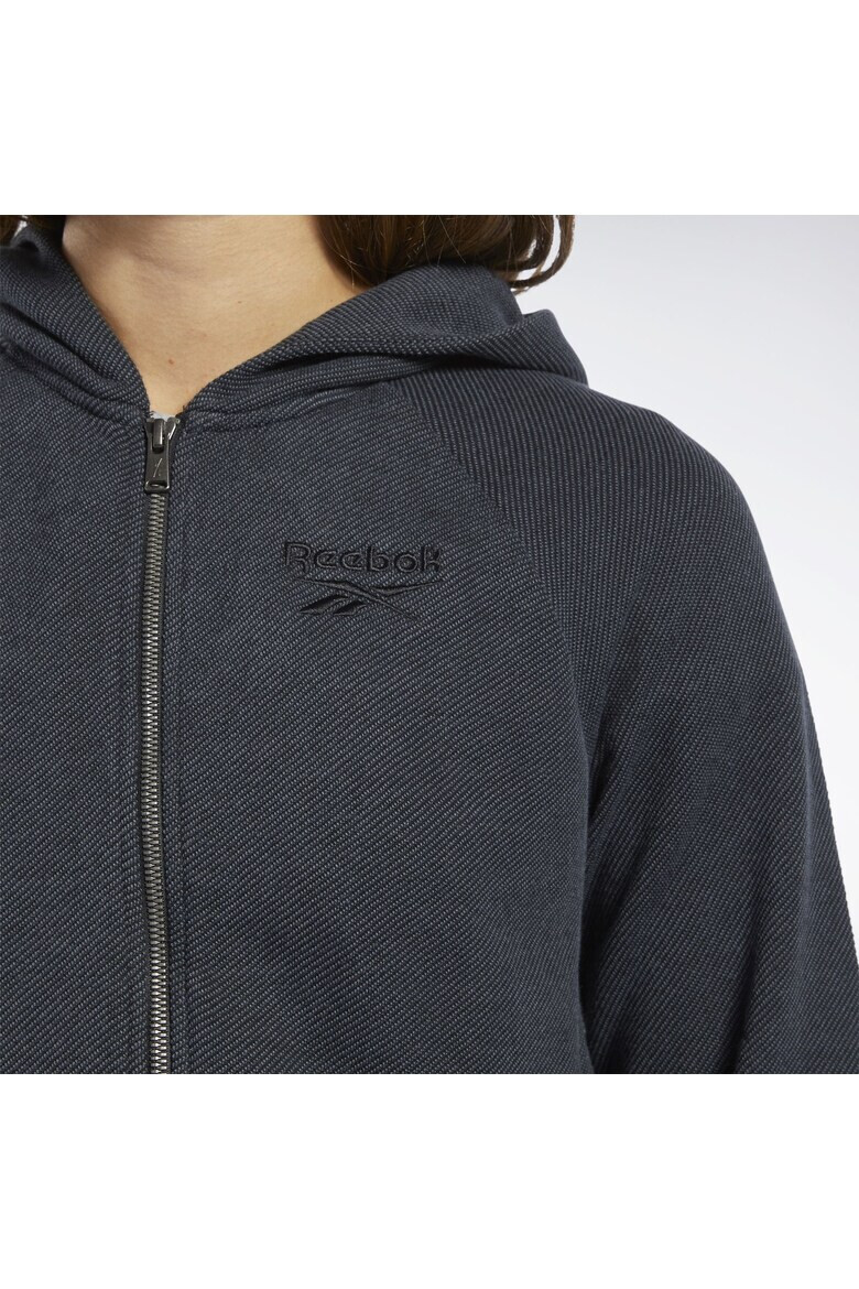 Reebok Hanorac TE Textured Logo FullZip FJ2732 - Pled.ro