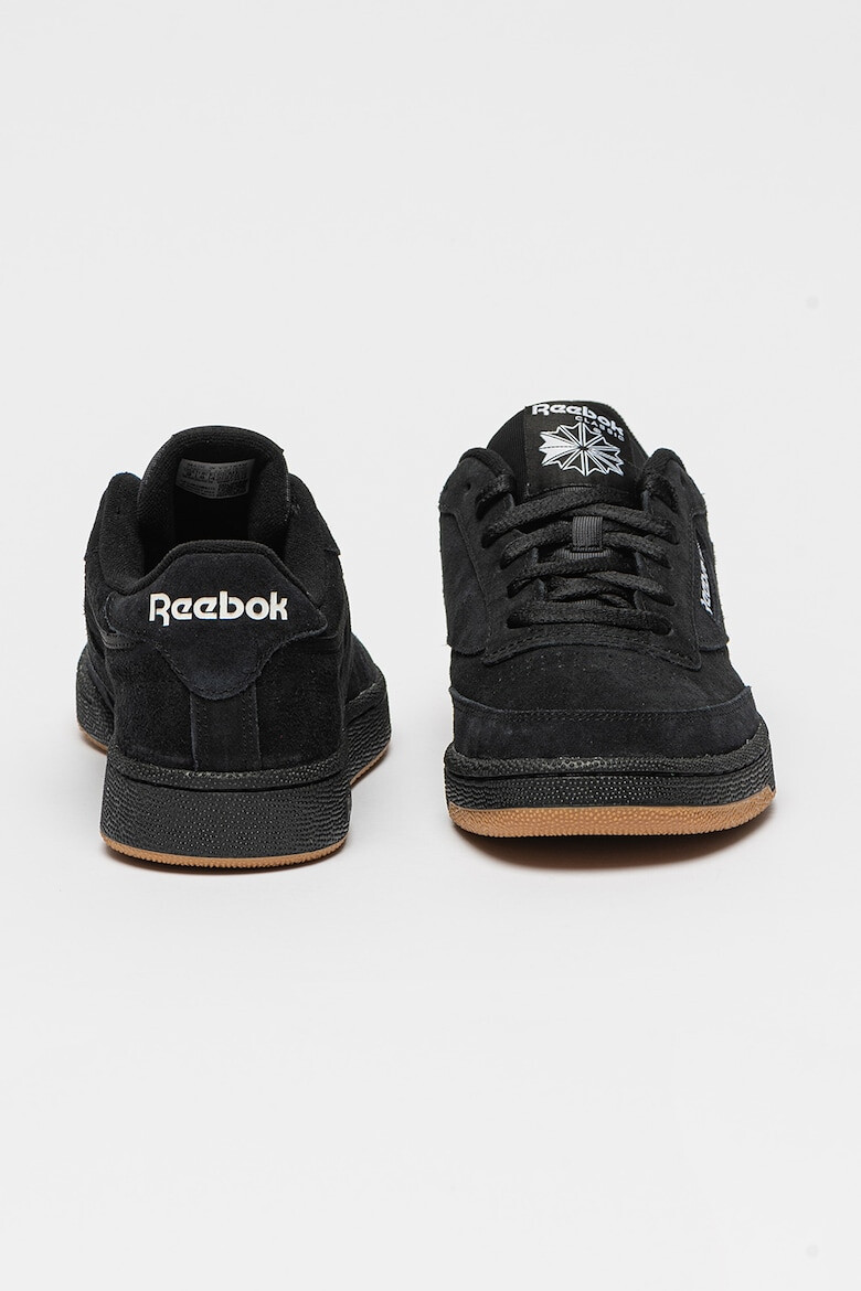 Reebok Pantofi din piele intoarsa cu detalii logo pentru tenis - Pled.ro