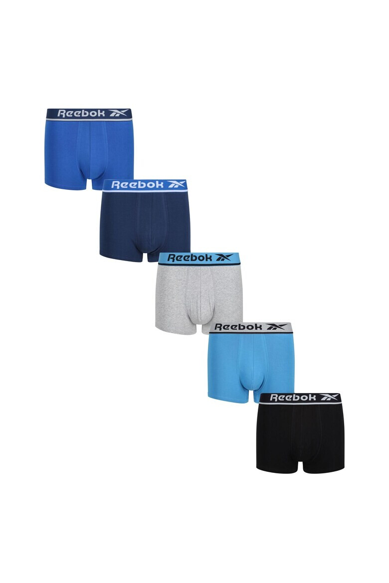 Reebok Set de boxeri cu banda logo in talie - 5 perechi - Pled.ro