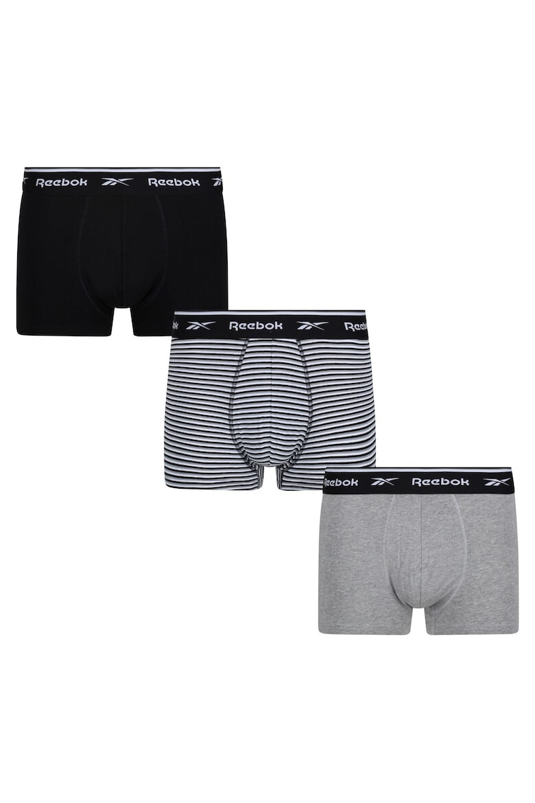 Reebok Set de boxeri uni si cu model - 3 perechi - Pled.ro