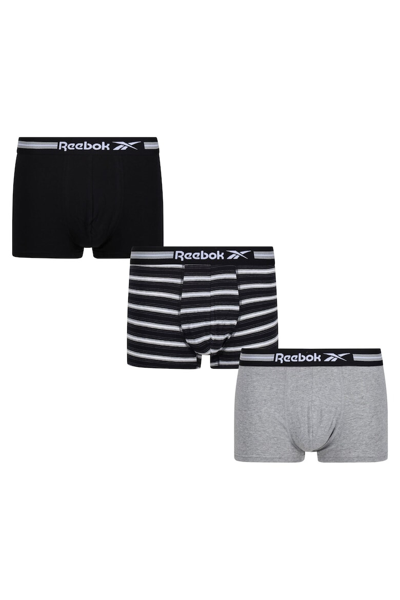 Reebok Set de boxeri uni si cu model - 3 perechi - Pled.ro