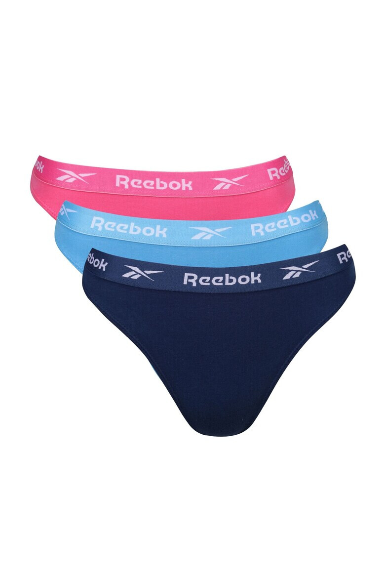 Reebok Set de chiloti tanga cu banda logo in talie - 3 perechi - Pled.ro