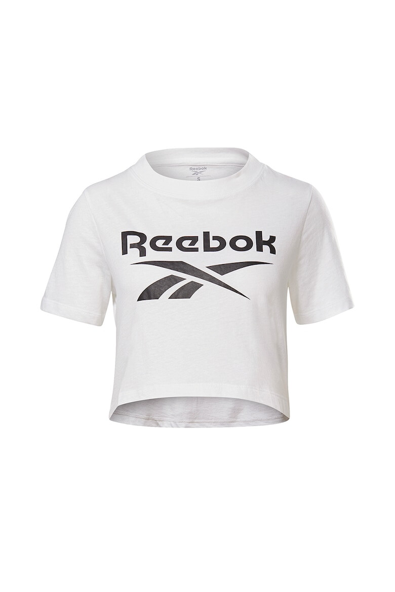 Reebok Tricou crop cu imprimeu logo Identity - Pled.ro