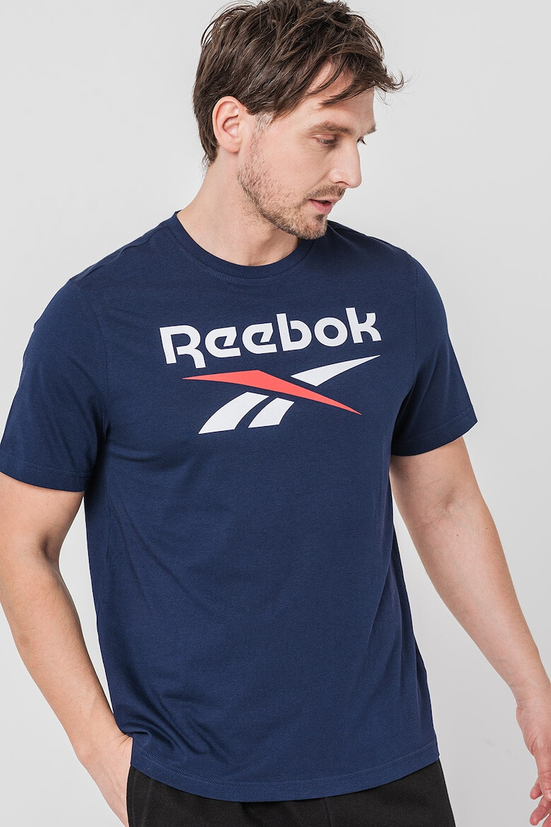 Reebok Tricou din bumbac cu logo pentru fitness - Pled.ro