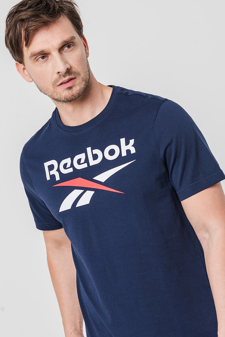 Reebok Tricou din bumbac cu logo pentru fitness - Pled.ro