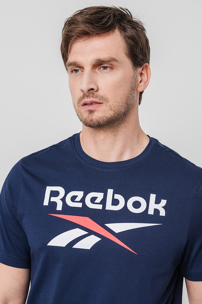 Reebok Tricou din bumbac cu logo pentru fitness - Pled.ro