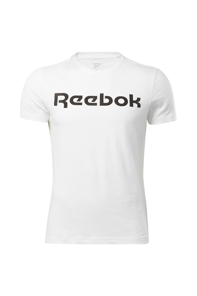 Reebok Tricou slim fit de bumbac pentru fitness Linear Read - Pled.ro