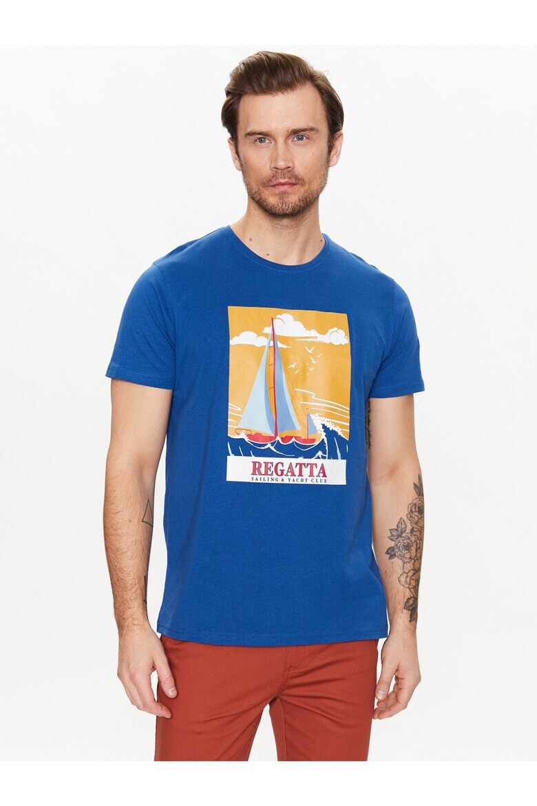 Regatta Tricou barbati 302407569 Bumbac Albastru - Pled.ro