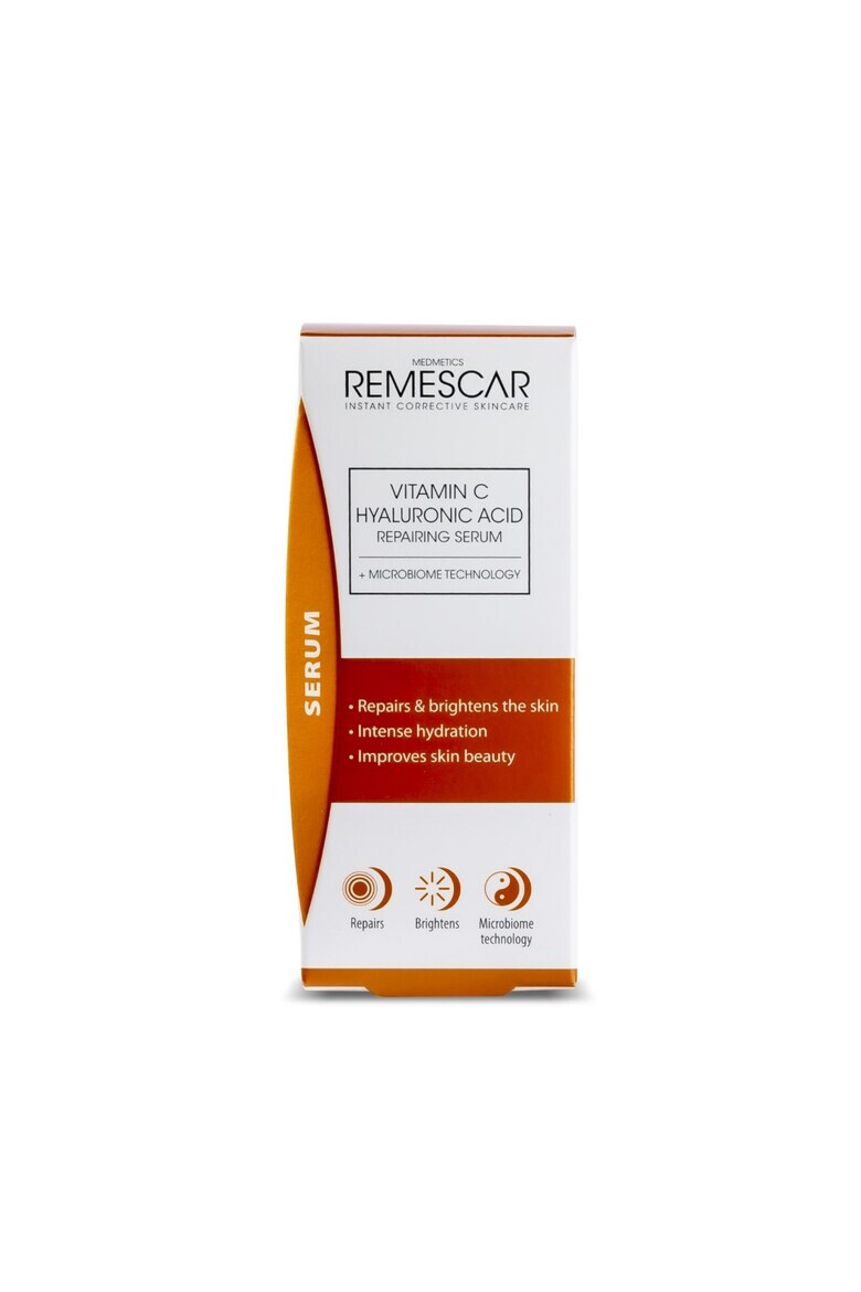 Remescar Serum reparator cu Vitamina C si Acid hialuronic 30 ml - Pled.ro