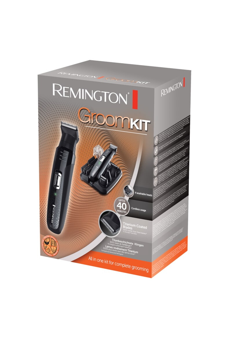 Remington Set facial de Îngrijire Personală Groom Kit 2-20 mm 4 capete lavabile lame cu auto-ascutire - Pled.ro