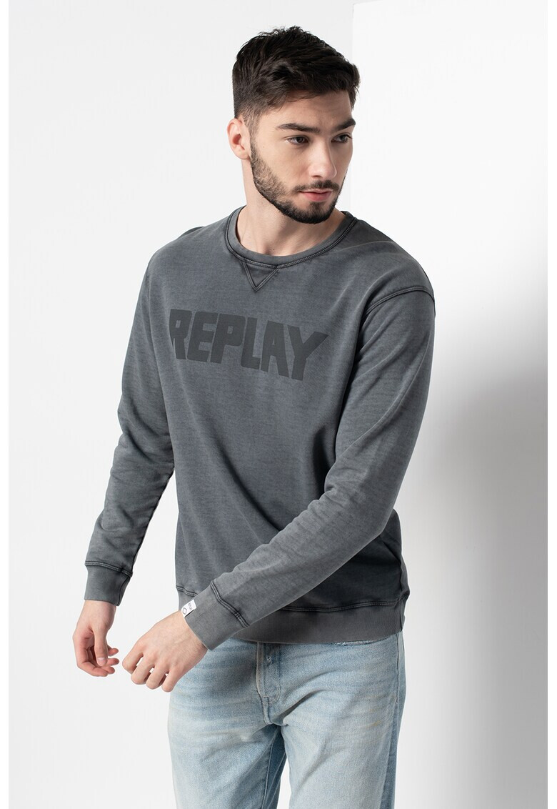 Replay Bluza sport cu imprimeu logo - Pled.ro