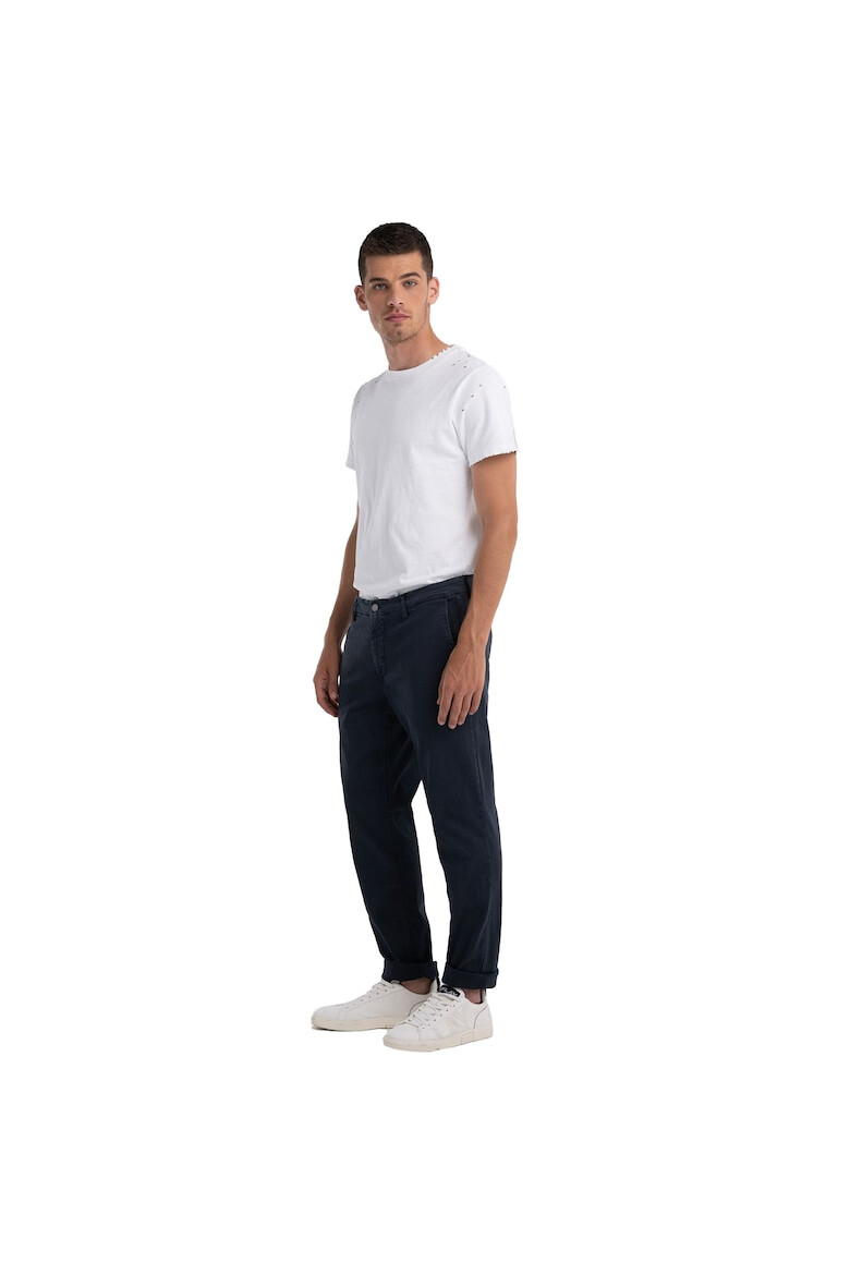 Replay Pantaloni slim fit cu talie medie 25789 Bull Hyperflex Benni - Pled.ro