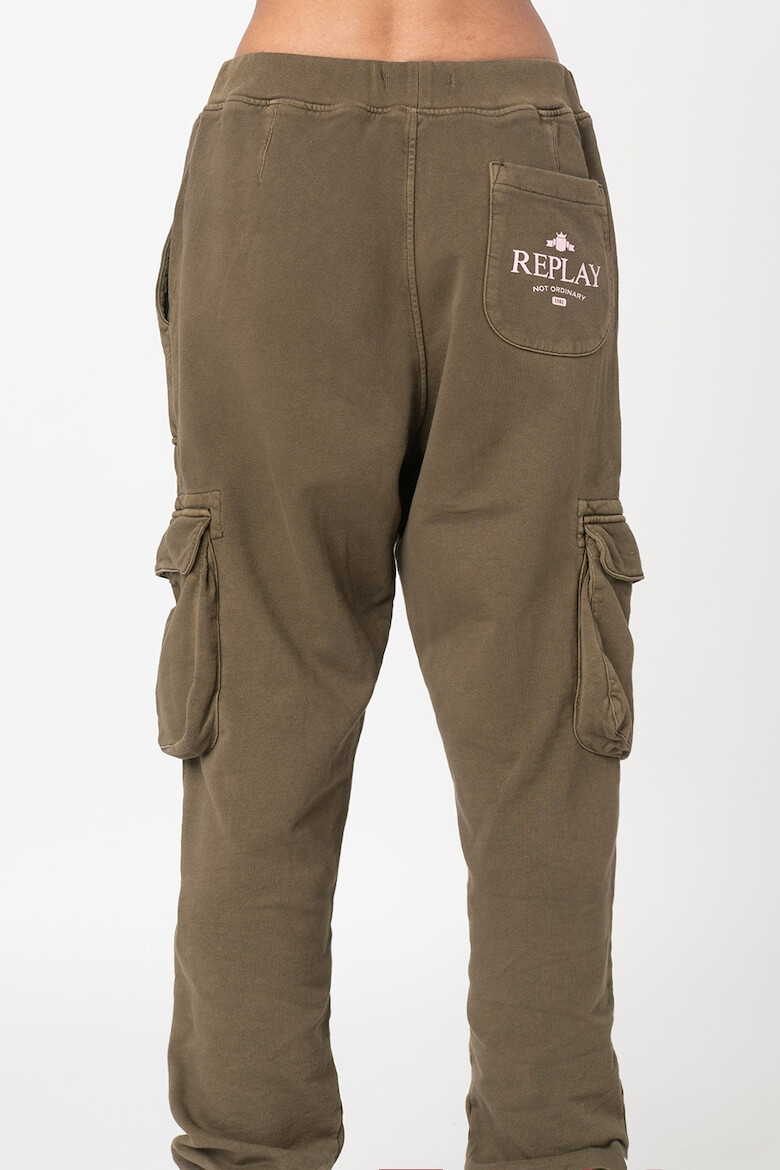 Replay Pantaloni sport cargo cu snur de ajustare - Pled.ro