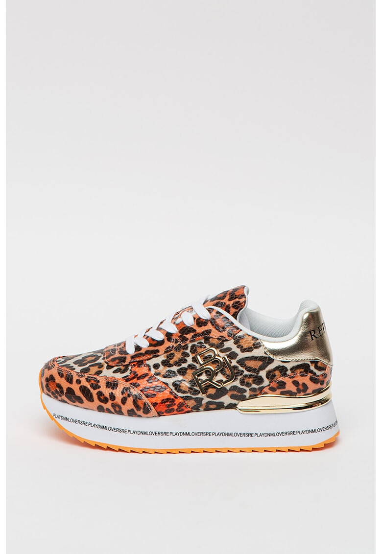 Replay Pantofi sport de piele ecologica cu animal print - Pled.ro