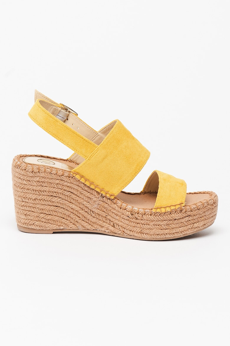 Replay Sandale -espadrile wedge de piele intoarsa ecologica Susan - Pled.ro