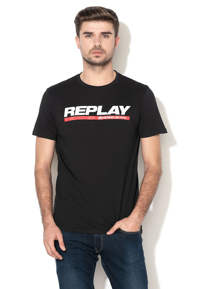 Replay Tricou cu imprimeu logo - Pled.ro