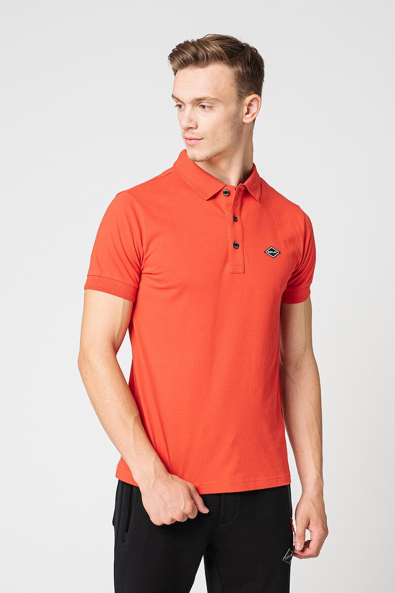 Replay Tricou polo din pique cu aplicatie discreta cu logo - Pled.ro