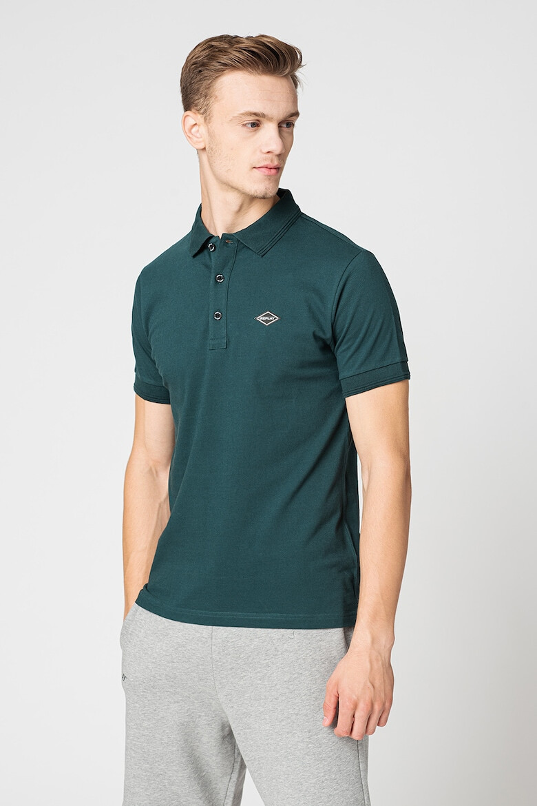 Replay Tricou polo din pique cu aplicatie discreta cu logo - Pled.ro