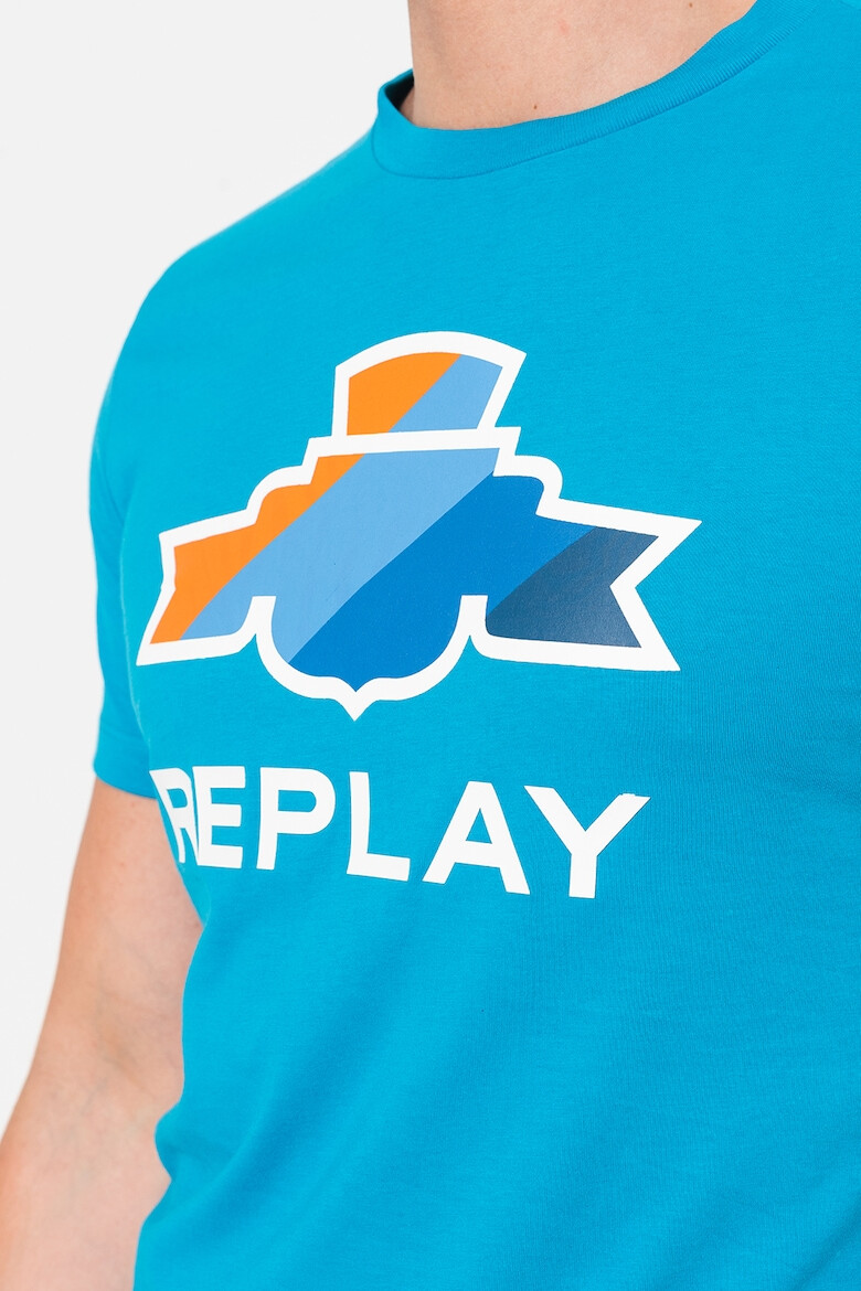 Replay Tricou regular fit de bumbac cu imprimeu grafic si logo - Pled.ro