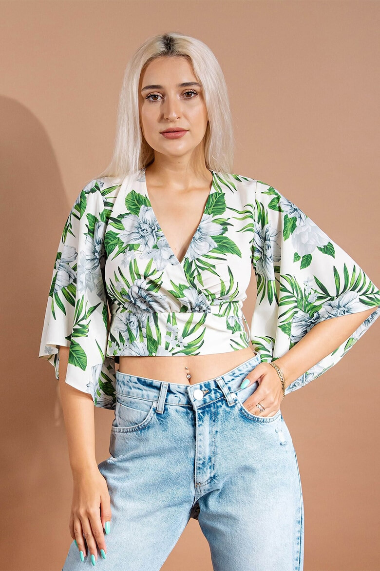 RESENSE Bluza crop cu imprimeu floral Frida - Pled.ro