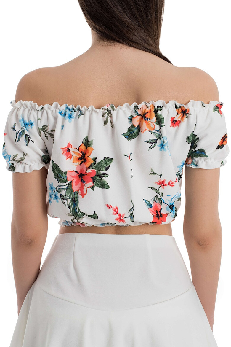 RESENSE Bluza crop cu model floral Otilia - Pled.ro