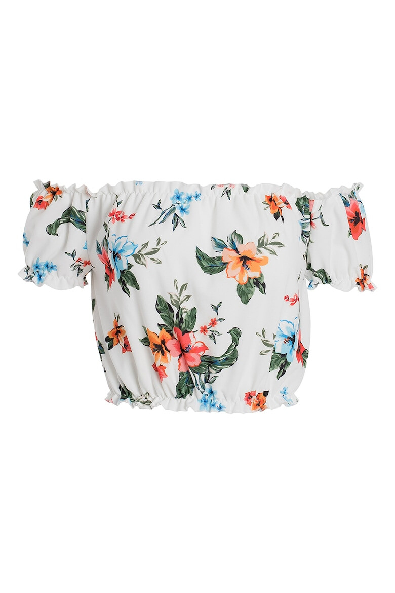 RESENSE Bluza crop cu model floral Otilia - Pled.ro