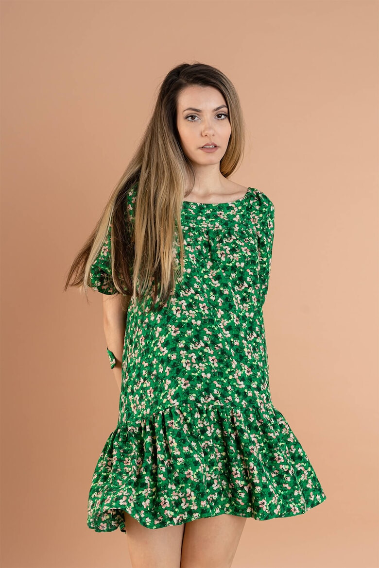 RESENSE Rochie mini cu imprimeu si decolteu pe umeri Rosemary - Pled.ro