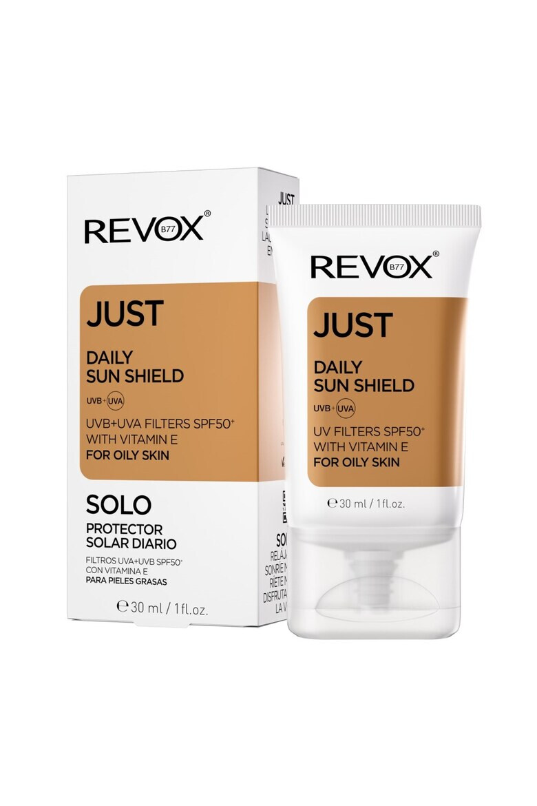 Revox Crema cu protectie solara pentru ten gras SPF 50+ Daily Sun Shield Just 30 ml - Pled.ro