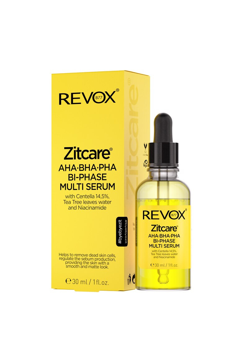 Revox Ser bifazic cu AHA BHA PHA Zitcare 30 ml - Pled.ro