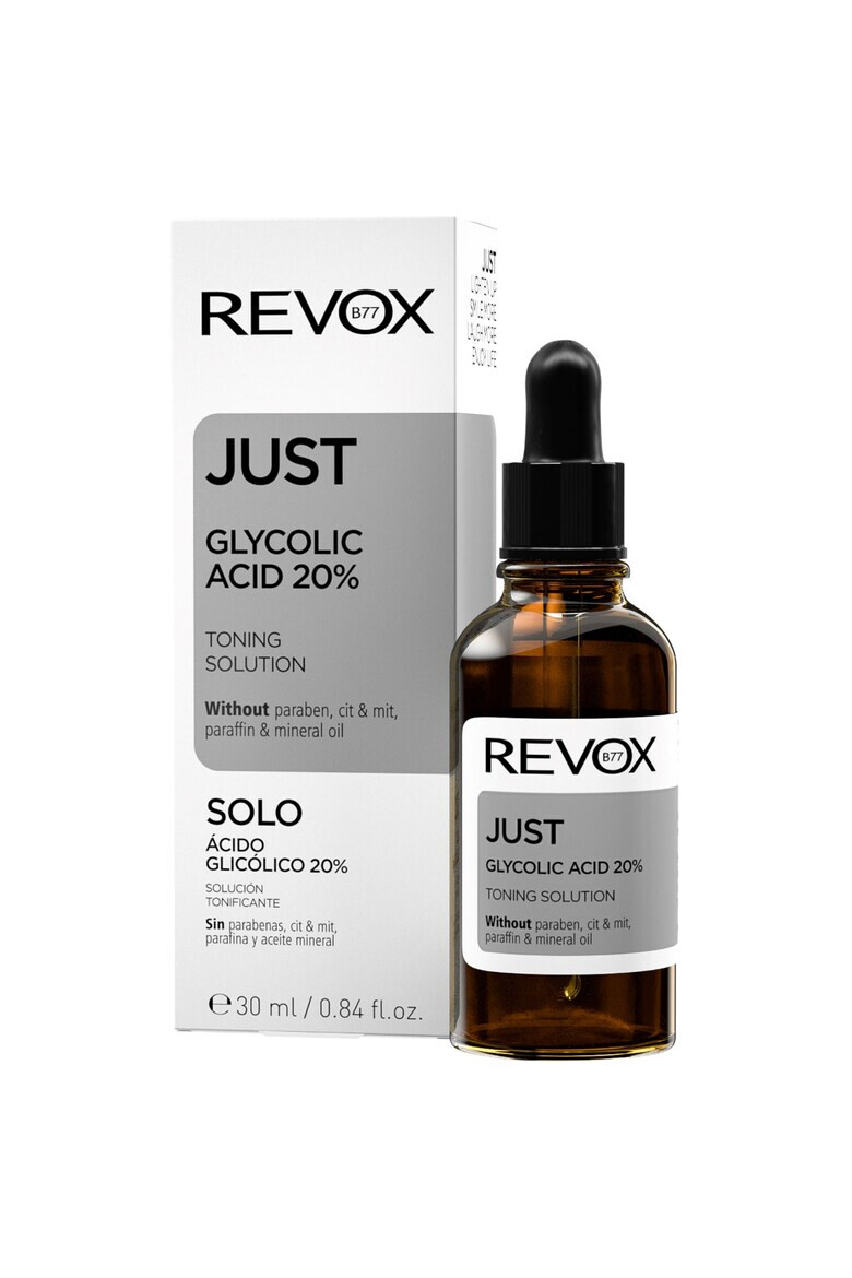 Revox Solutie tonifianta Just Glycolic Acid 20% 30 ml - Pled.ro