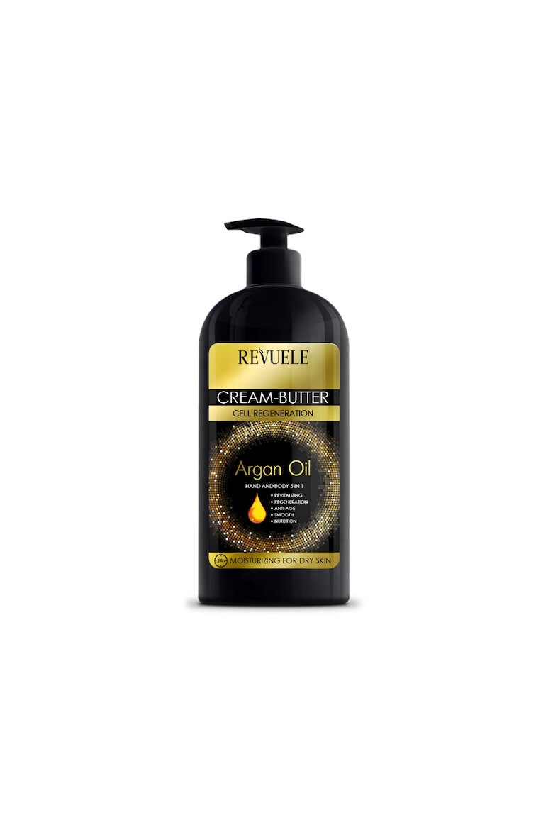 Revuele Crema regeneratoare cu ulei de argan pentru maini si corp 400 ml - Pled.ro