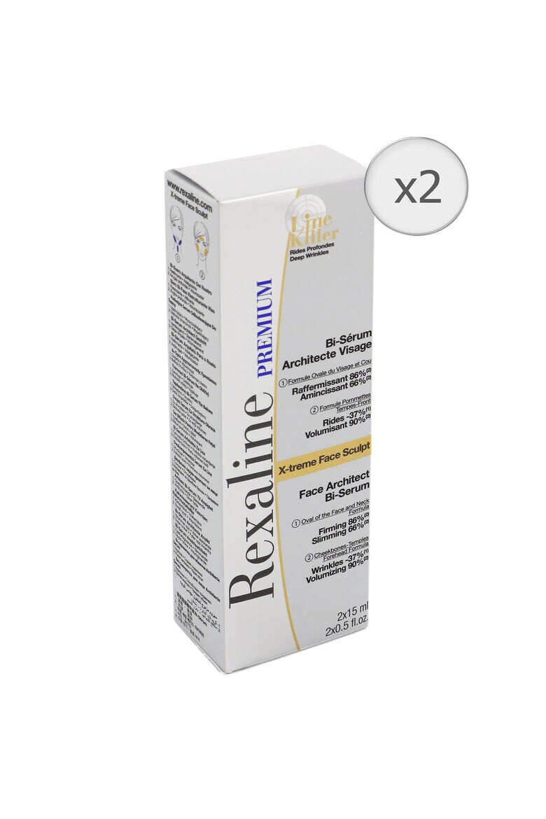 REXALINE Serum De Fata Premium Line Killer X-Treme Face Sculpt 2x15 ml - Pled.ro