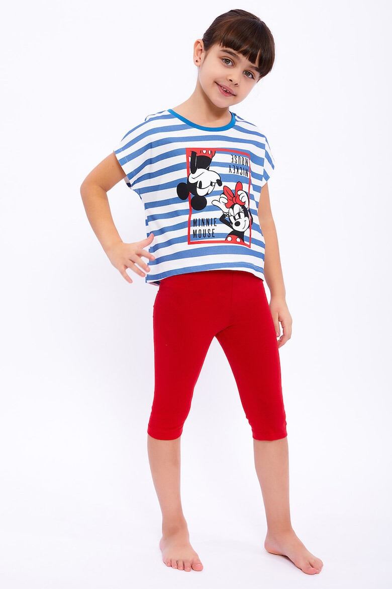 Roly Poly Set de tricou si colanti cu imprimeu Mickey&Minnie Mouse - Pled.ro