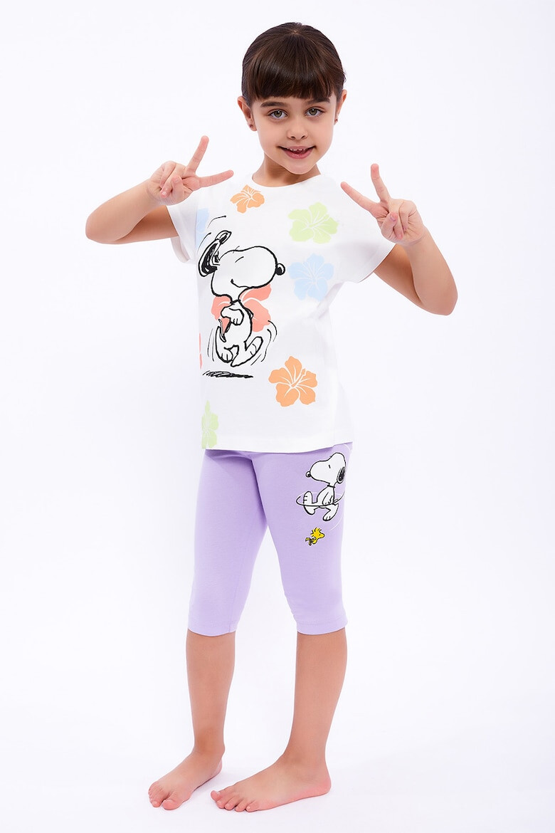 Roly Poly Set de tricou si colanti cu imprimeu Snoopy - Pled.ro