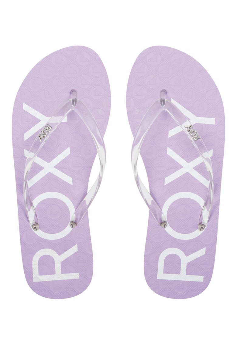 ROXY Papuci flip-flop cu barete transparente Viva - Pled.ro