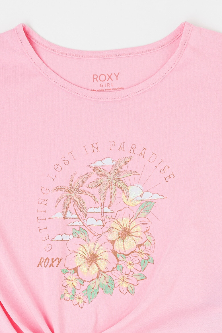 ROXY Tricou de bumbac organic cu prindere la terminatie - Pled.ro