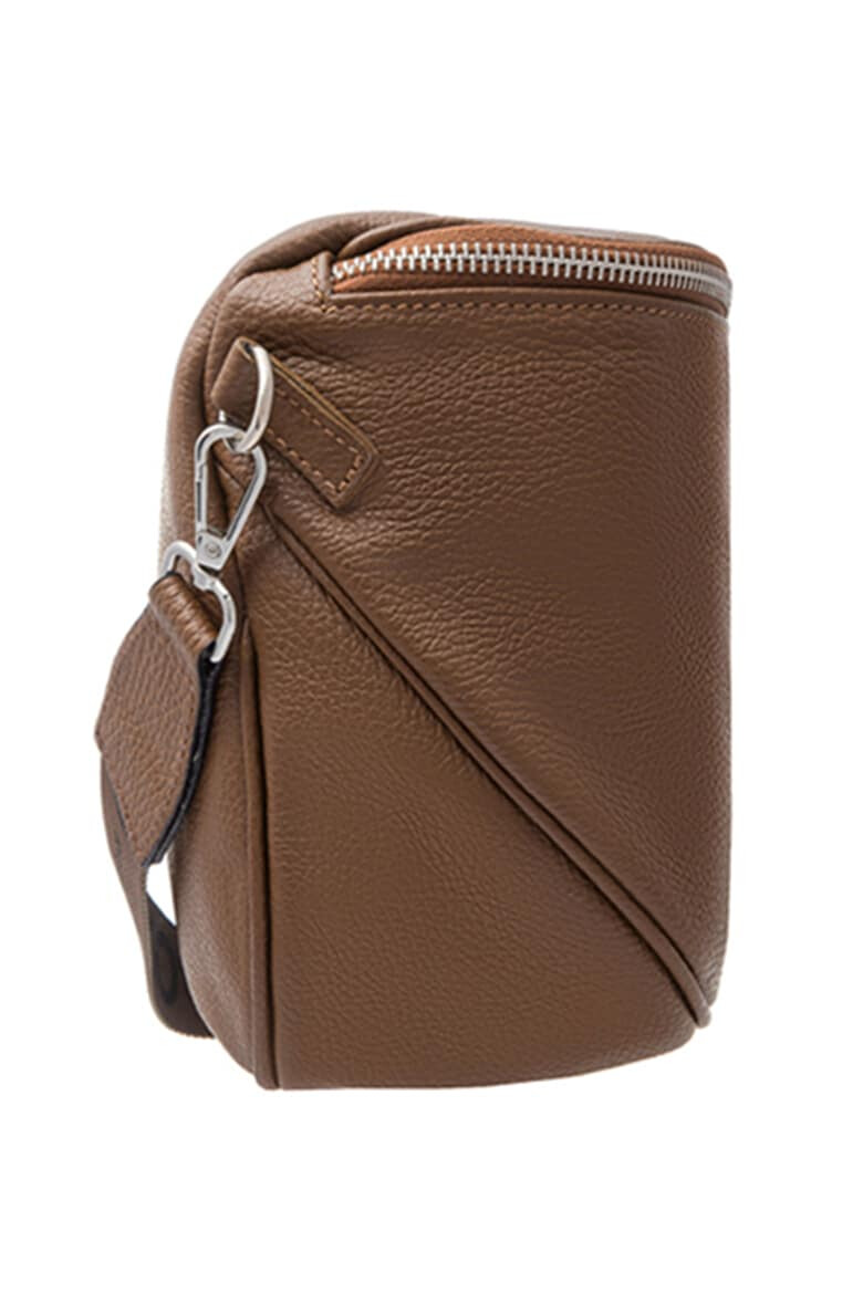 RYŁKO Geanta crossbody de piele cu fermoar - Pled.ro