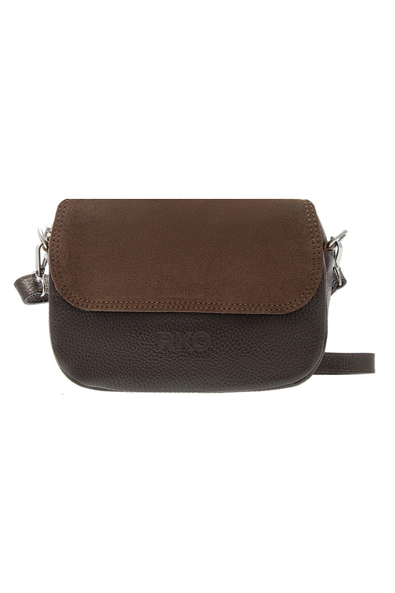 RYŁKO Geanta crossbody de piele si piele intoarsa - Pled.ro