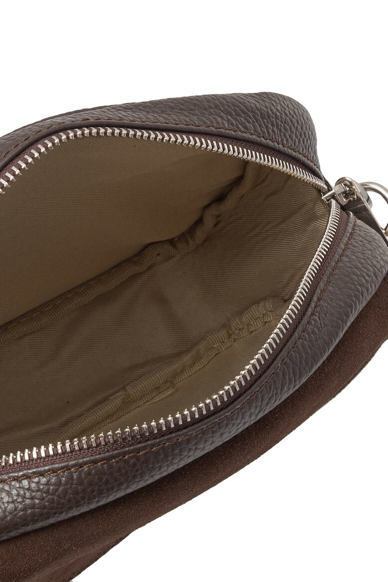 RYŁKO Geanta crossbody de piele si piele intoarsa - Pled.ro